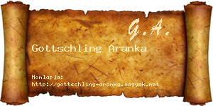 Gottschling Aranka névjegykártya